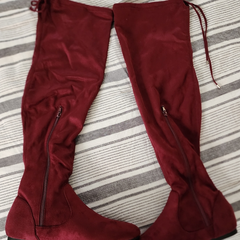 Over the knee boots.
